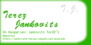 terez jankovits business card